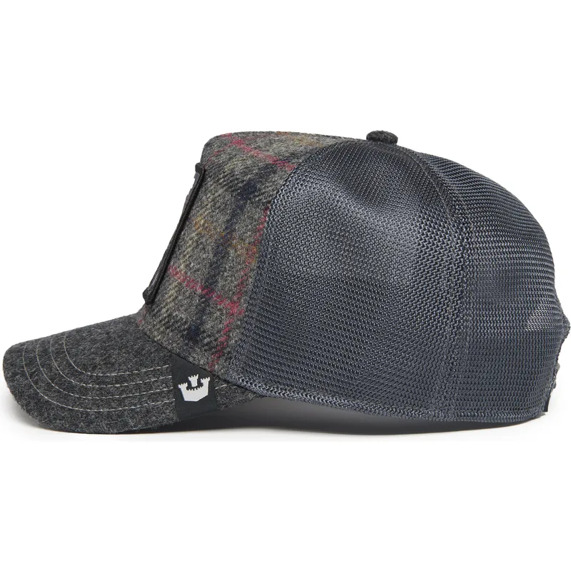 petten-gebogen-grijs-snapback-moon-panther-uk-plaid-the-farm-van-goorin-bros