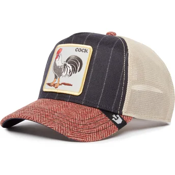 petten-gebogen-meerkleurig-snapback-cock-moon-rooster-uk-plaid-the-farm-van-goorin-bros