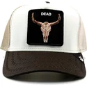 petten-gebogen-bruin-snapback-dead-skull-tri-tone-the-farm-van-goorin-bros