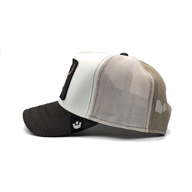 petten-gebogen-bruin-snapback-dead-skull-tri-tone-the-farm-van-goorin-bros