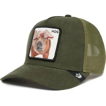 petten-gebogen-groen-snapback-hog-the-suede-pig-the-farm-van-goorin-bros