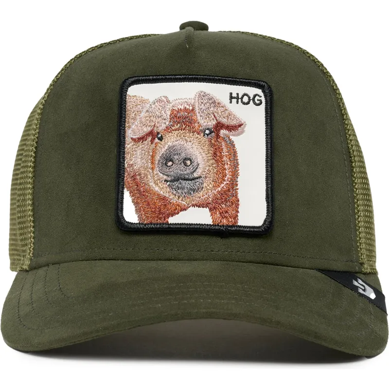 petten-gebogen-groen-snapback-hog-the-suede-pig-the-farm-van-goorin-bros