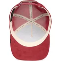 petten-gebogen-rood-snapback-raging-the-suede-rager-the-farm-van-goorin-bros