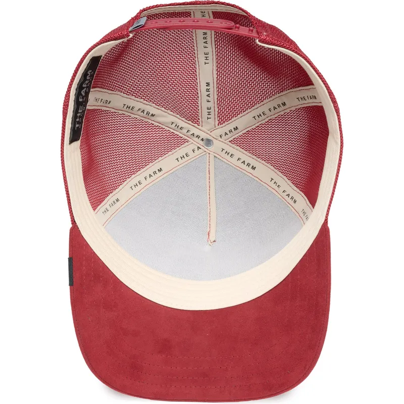 petten-gebogen-rood-snapback-raging-the-suede-rager-the-farm-van-goorin-bros