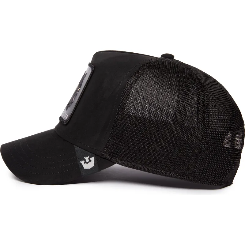petten-gebogen-zwart-snapback-the-suede-panther-blacked-out-the-farm-van-goorin-bros