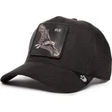 petten-gebogen-zwart-snapback-fly-the-suede-bat-blacked-out-the-farm-van-goorin-bros