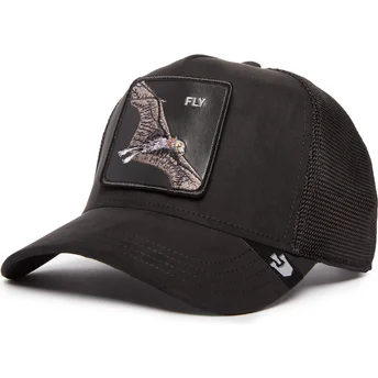 petten-gebogen-zwart-snapback-fly-the-suede-bat-blacked-out-the-farm-van-goorin-bros