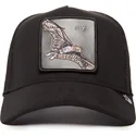 petten-gebogen-zwart-snapback-fly-the-suede-bat-blacked-out-the-farm-van-goorin-bros
