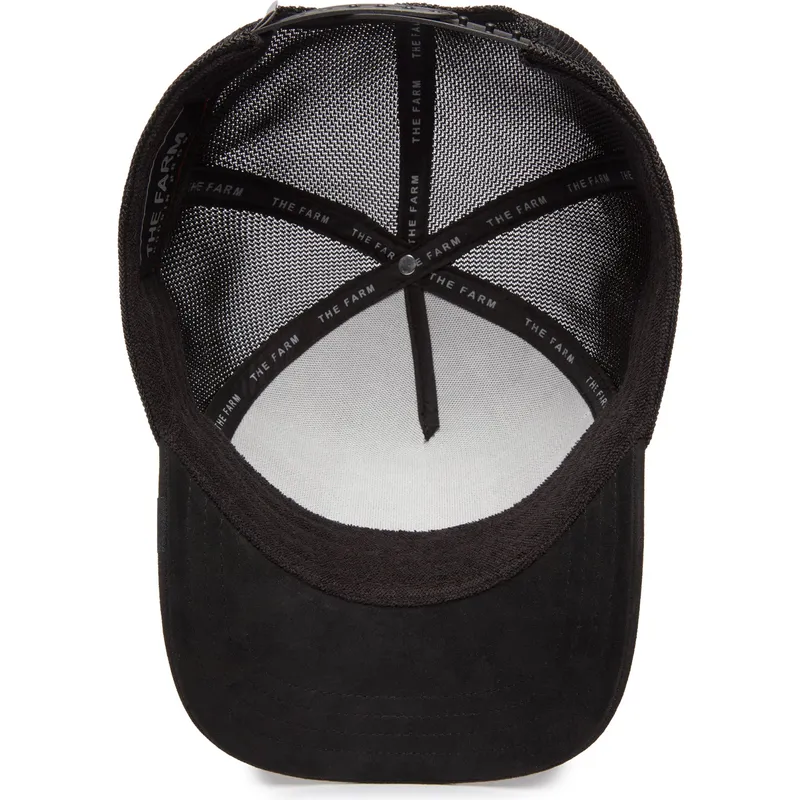 petten-gebogen-zwart-snapback-fly-the-suede-bat-blacked-out-the-farm-van-goorin-bros