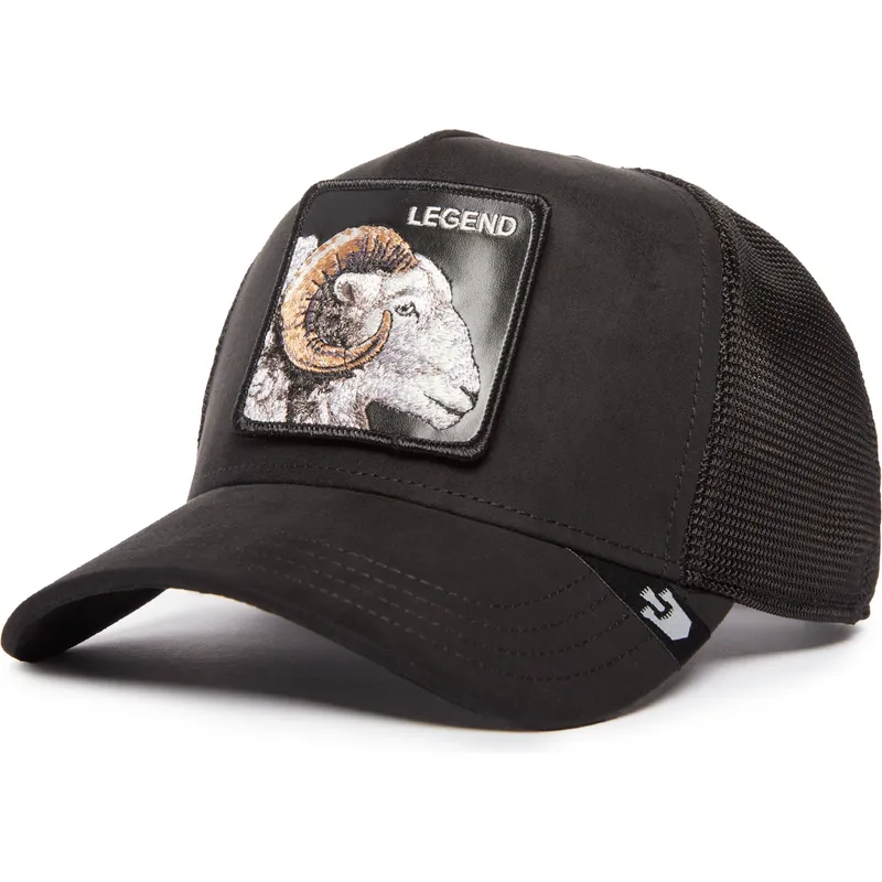 petten-gebogen-zwart-snapback-legend-the-suede-ram-blacked-out-the-farm-van-goorin-bros
