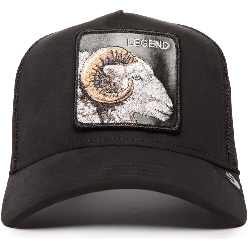 petten-gebogen-zwart-snapback-legend-the-suede-ram-blacked-out-the-farm-van-goorin-bros