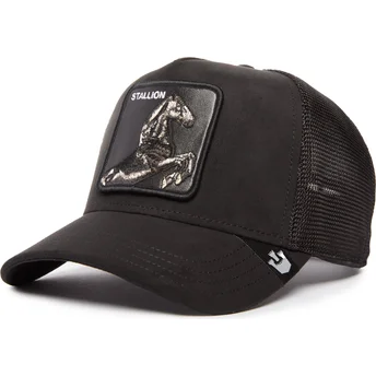 petten-gebogen-zwart-snapback-the-suede-stallion-blacked-out-the-farm-van-goorin-bros