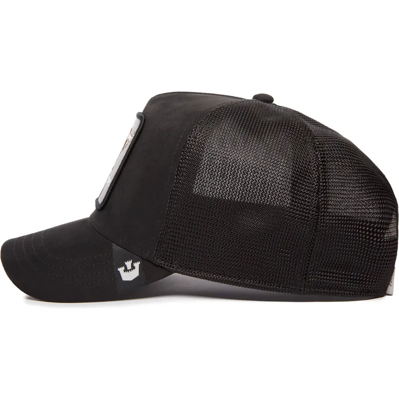 petten-gebogen-zwart-snapback-the-suede-bull-blacked-out-the-farm-van-goorin-bros