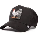 petten-gebogen-zwart-snapback-cock-the-suede-rooster-blacked-out-the-farm-van-goorin-bros