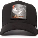petten-gebogen-zwart-snapback-cock-the-suede-rooster-blacked-out-the-farm-van-goorin-bros