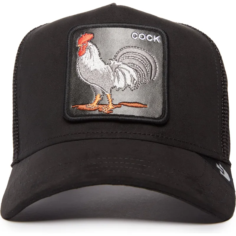 petten-gebogen-zwart-snapback-cock-the-suede-rooster-blacked-out-the-farm-van-goorin-bros