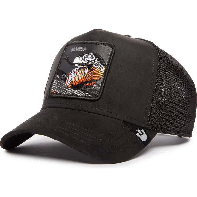 petten-gebogen-zwart-snapback-the-suede-mamba-blacked-out-the-farm-van-goorin-bros