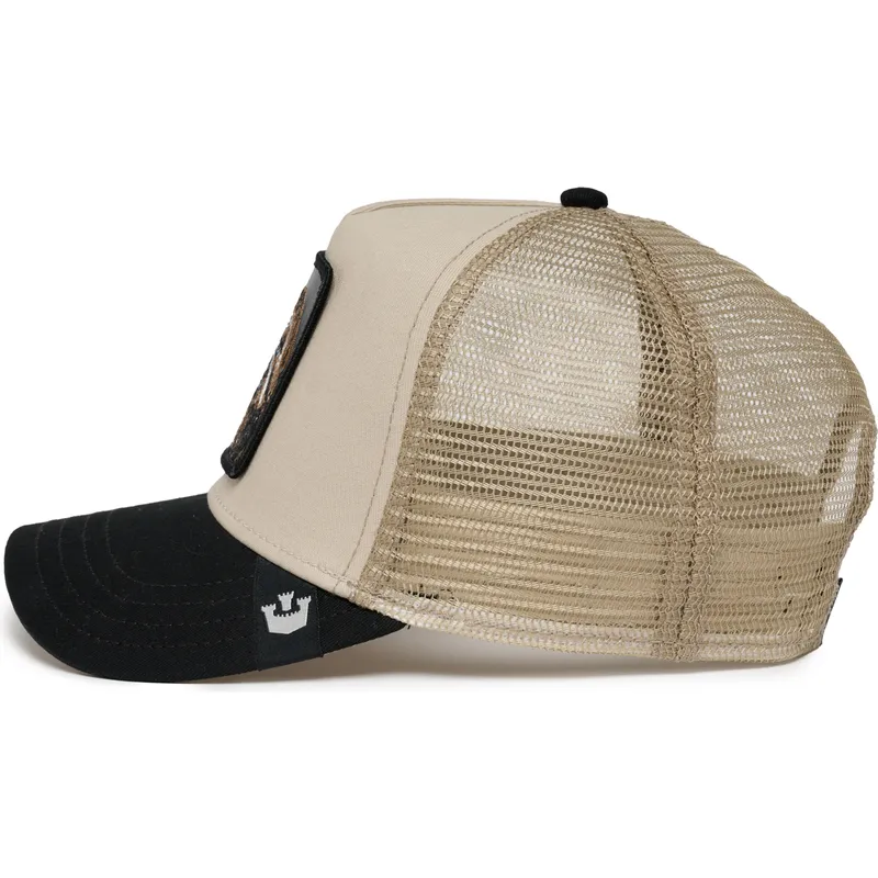 petten-gebogen-beige-snapback-the-faded-sloth-eco-brutalism-the-farm-van-goorin-bros