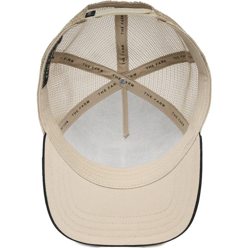 petten-gebogen-beige-snapback-the-faded-sloth-eco-brutalism-the-farm-van-goorin-bros