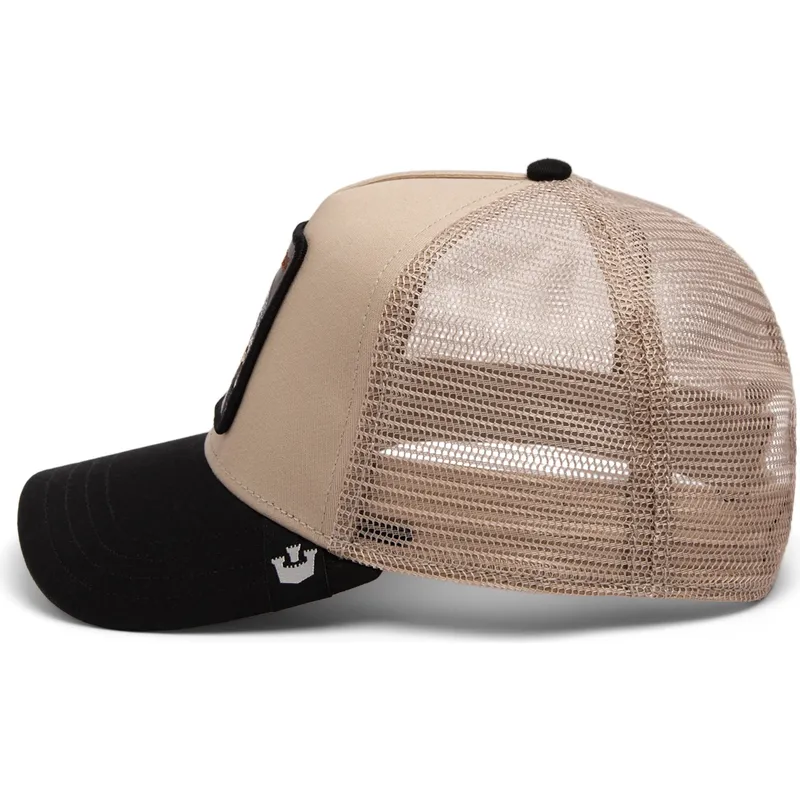 petten-gebogen-beige-snapback-the-vicious-snake-eco-brutalism-the-farm-van-goorin-bros