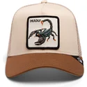 petten-gebogen-bruin-snapback-the-deadliest-scorpion-eco-brutalism-the-farm-van-goorin-bros