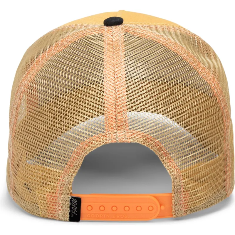 petten-gebogen-geel-snapback-the-dead-skull-eco-brutalism-the-farm-van-goorin-bros