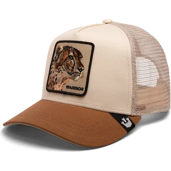 petten-gebogen-bruin-snapback-warrior-cheetah-big-cats-the-farm-van-goorin-bros