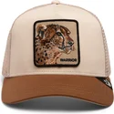 petten-gebogen-bruin-snapback-warrior-cheetah-big-cats-the-farm-van-goorin-bros