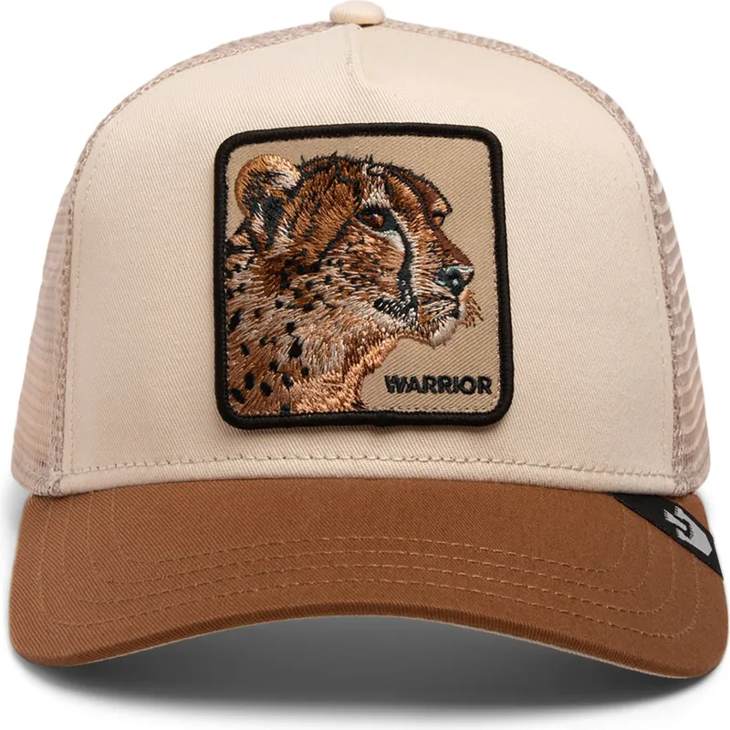 petten-gebogen-bruin-snapback-warrior-cheetah-big-cats-the-farm-van-goorin-bros