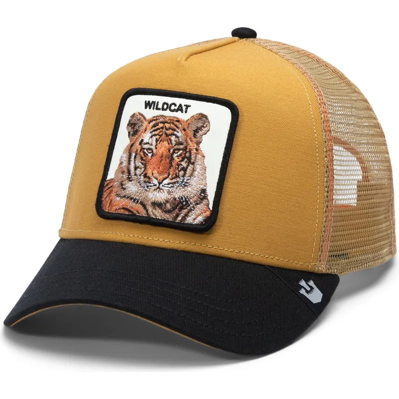 petten-gebogen-bruin-snapback-the-wildcat-tiger-big-cats-the-farm-van-goorin-bros