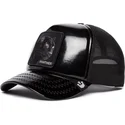 petten-gebogen-zwart-snapback-obsidian-panther-puff-patent-the-farm-van-goorin-bros