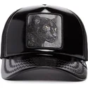 petten-gebogen-zwart-snapback-obsidian-panther-puff-patent-the-farm-van-goorin-bros
