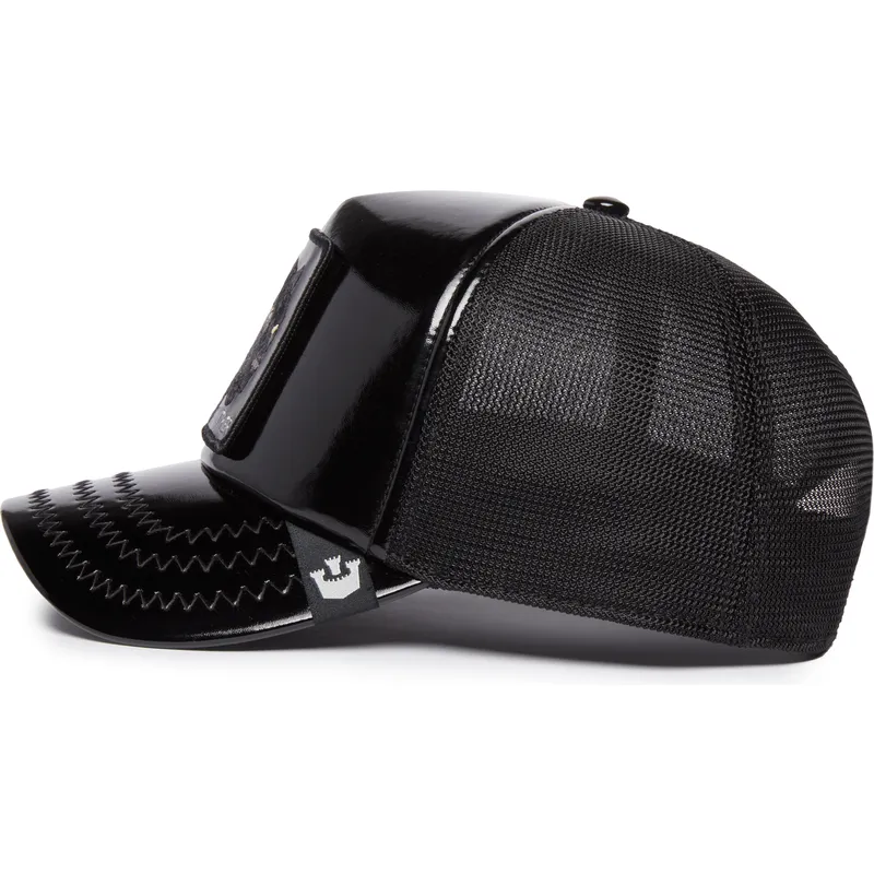 petten-gebogen-zwart-snapback-obsidian-panther-puff-patent-the-farm-van-goorin-bros petten-gebogen-zwart-snapback-obsidian-panther-puff-patent-the-farm-van-goorin-bros