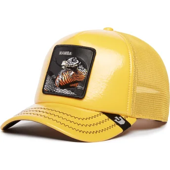 petten-gebogen-geel-snapback-mamba-mentality-puff-patent-the-farm-van-goorin-bros