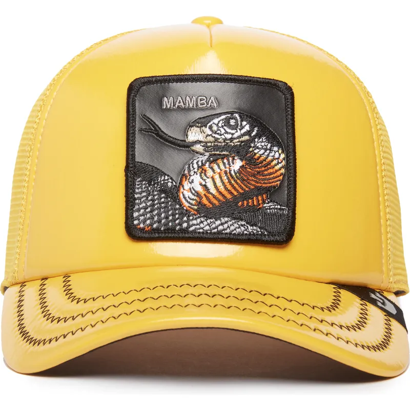 petten-gebogen-geel-snapback-mamba-mentality-puff-patent-the-farm-van-goorin-bros