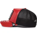 petten-gebogen-rood-snapback-raging-pamplona-puff-patent-the-farm-van-goorin-bros