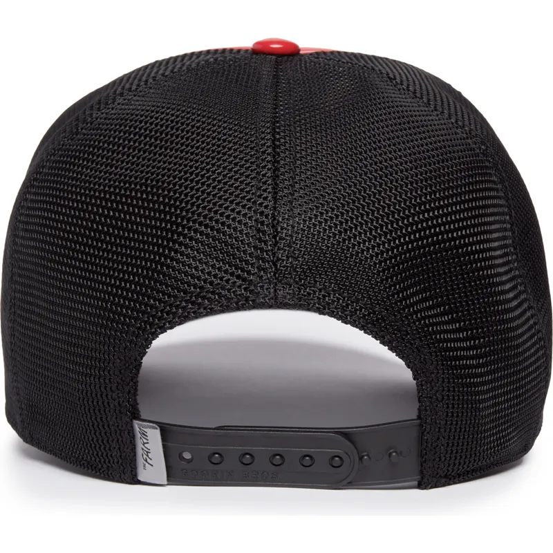 petten-gebogen-rood-snapback-raging-pamplona-puff-patent-the-farm-van-goorin-bros