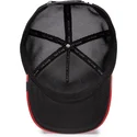 petten-gebogen-rood-snapback-raging-pamplona-puff-patent-the-farm-van-goorin-bros