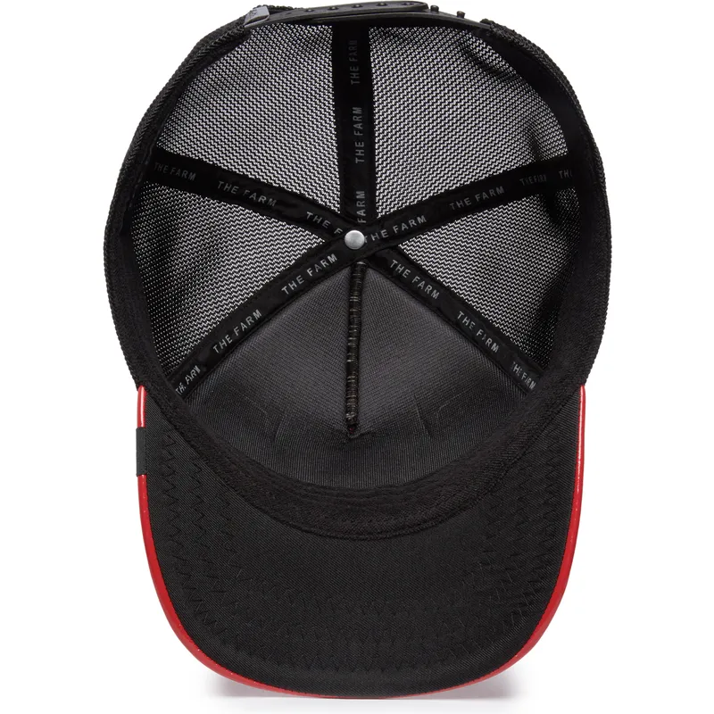 petten-gebogen-rood-snapback-raging-pamplona-puff-patent-the-farm-van-goorin-bros