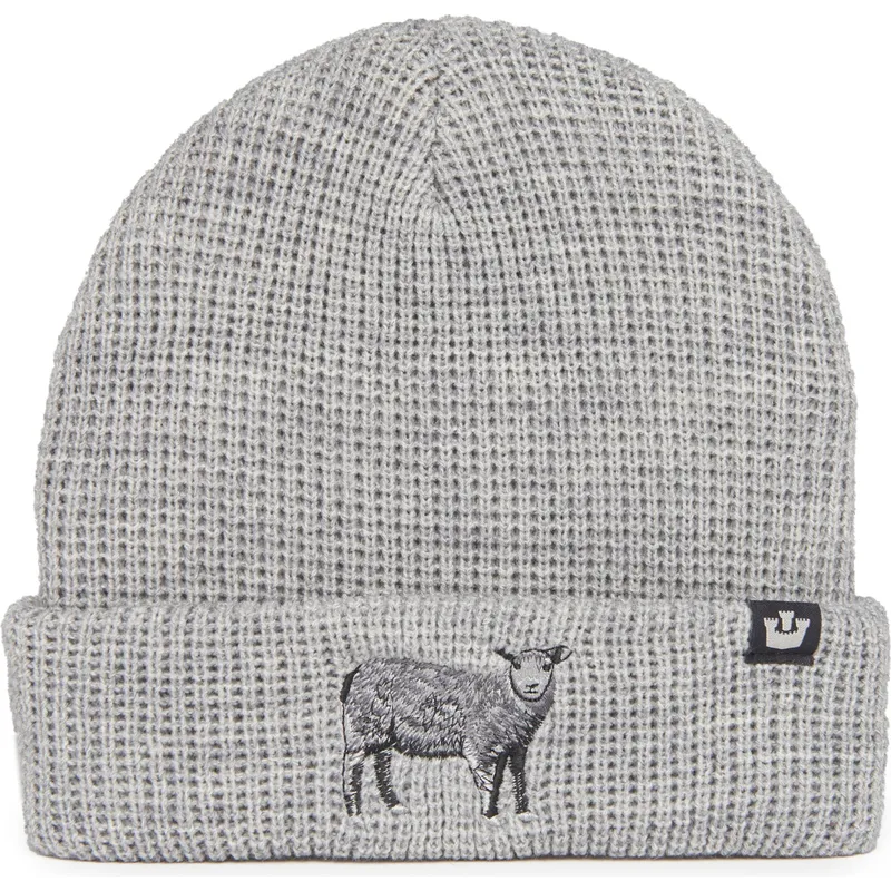 mutsen-grijs-ribbed-sheep-classic-knit-the-farm-van-goorin-bros