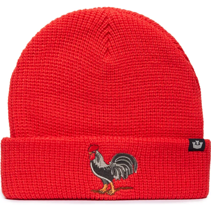 mutsen-rood-ribbed-rooster-classic-knit-the-farm-van-goorin-bros mutsen-rood-ribbed-rooster-classic-knit-the-farm-van-goorin-bros