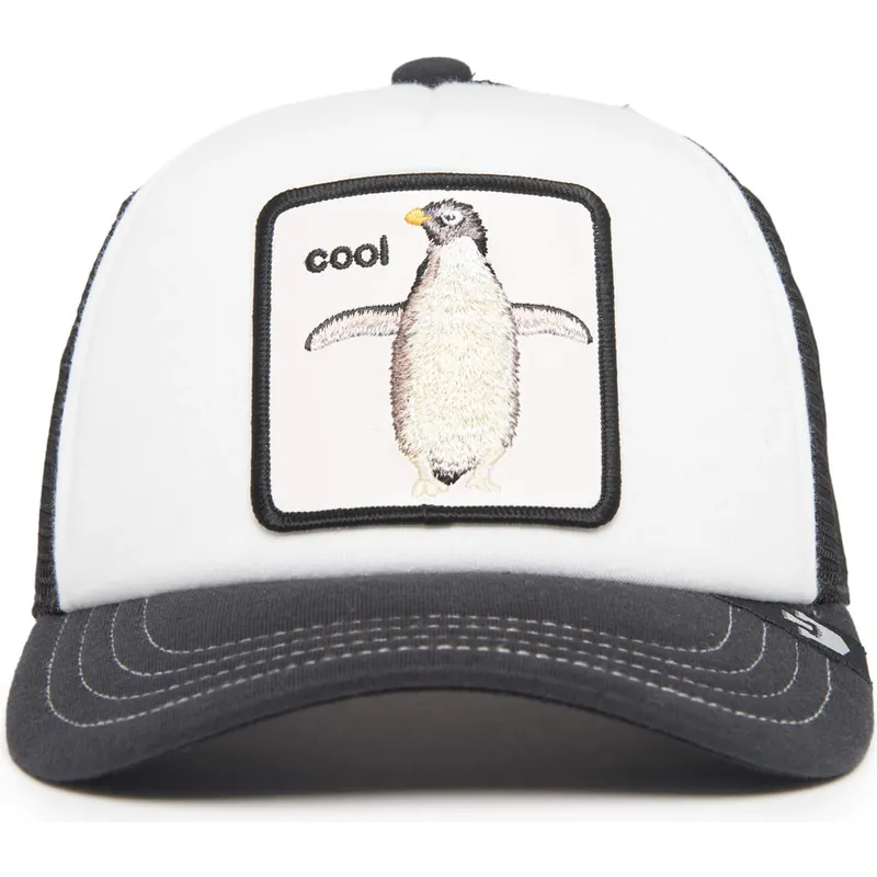 petten-gebogen-zwart-snapback-voor-kinderen-cool-tuxie-the-farm-van-goorin-bros