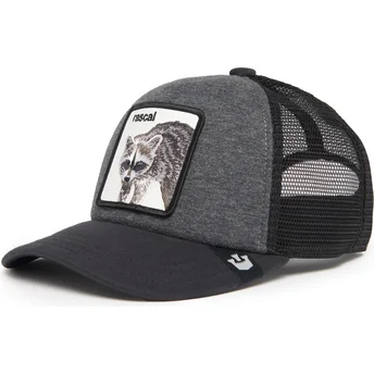 petten-gebogen-grijs-snapback-voor-kinderen-rascal-racacoonie-the-farm-van-goorin-bros