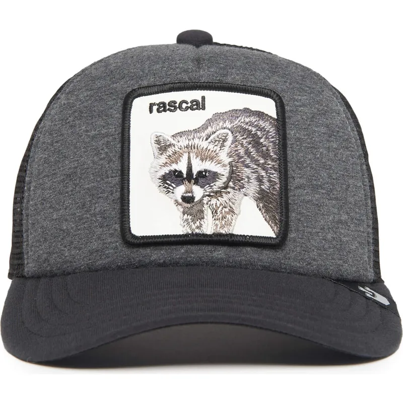 petten-gebogen-grijs-snapback-voor-kinderen-rascal-racacoonie-the-farm-van-goorin-bros