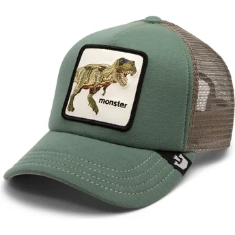 petten-gebogen-groen-snapback-voor-kinderen-monster-little-tyrant-extinct-the-farm-van-goorin-bros