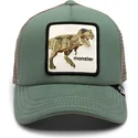 petten-gebogen-groen-snapback-voor-kinderen-monster-little-tyrant-extinct-the-farm-van-goorin-bros