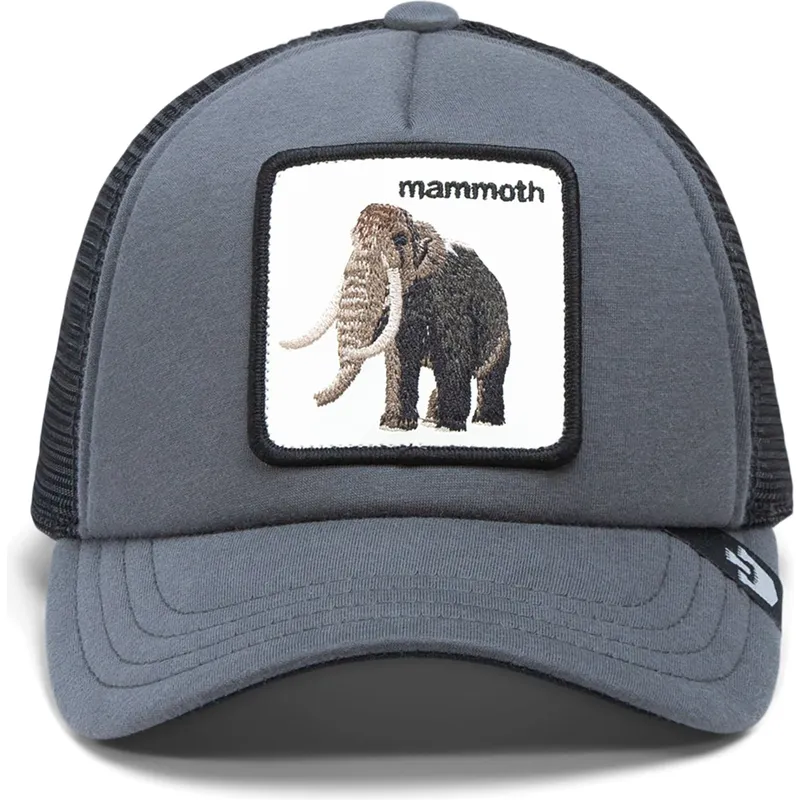petten-gebogen-grijs-snapback-voor-kinderen-mammoth-fuzzy-trunk-extinct-the-farm-van-goorin-bros