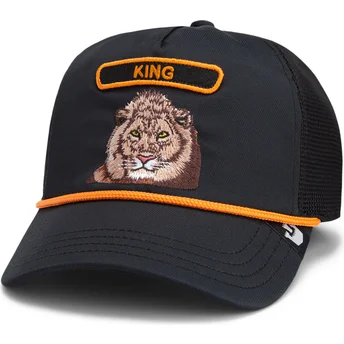 Petten gebogen zwart snapback King GB2 Lion The Rocker...