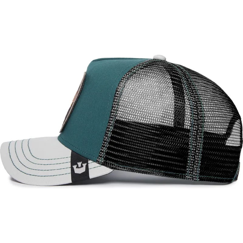 petten-gebogen-groen-snapback-fly-high-eagle-fan-the-farm-van-goorin-bros