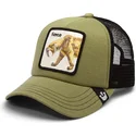 petten-gebogen-groen-snapback-voor-kinderen-van-sable-fierce-cat-teefs-extinct-the-farm-van-goorin-bros